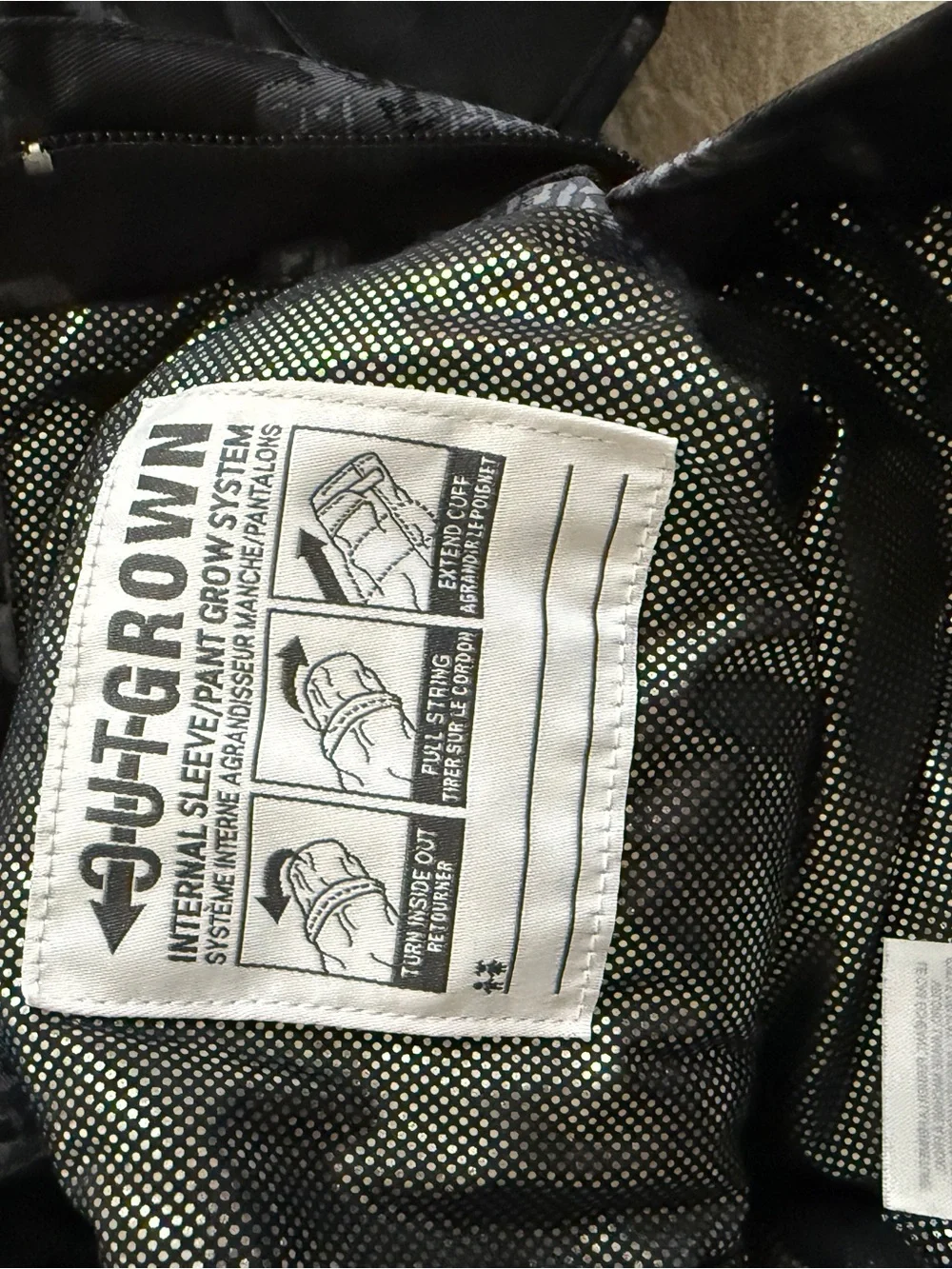 Columbia Kids Black & Gray Geometric Snow Pants